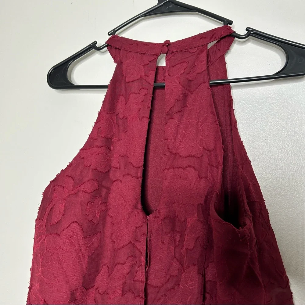 Lulu's Rich Red Halter Jumpsuit - Picture 9 of 10